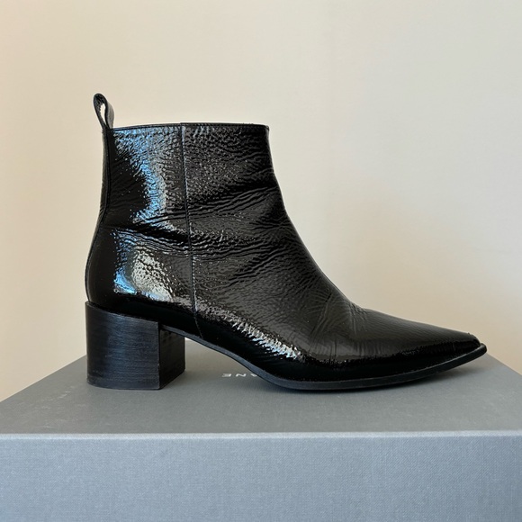 Everlane Boss Boot Black Patent - Picture 7 of 16